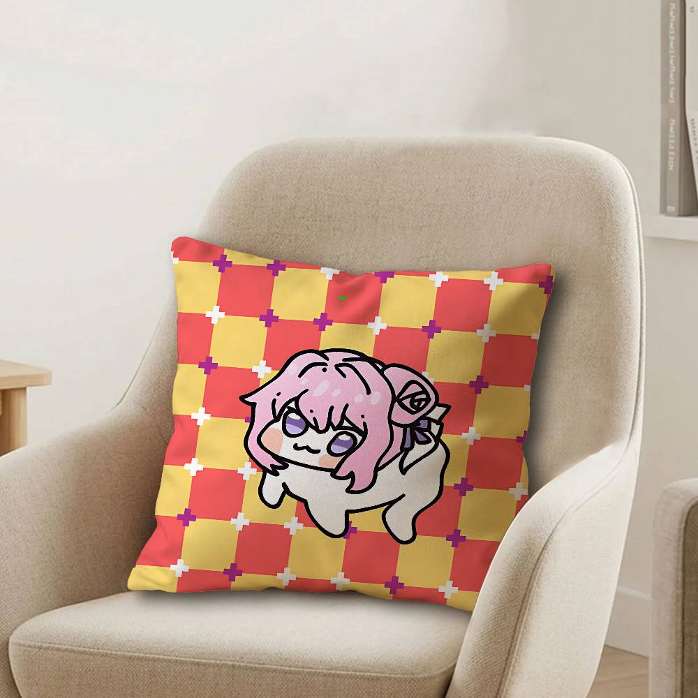 D-Doro Cute N-NIKKES Pillow Gifts Home Office Furnishings Bedroom Sofa Car Cushion Cover case 45x45cm