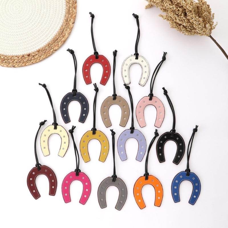 Horseshoe Bag Charm Pendant Aesthetic Purse Charms Aesthetic Keychains Keyring for Women Backpack Purse Handbag Decors