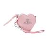Vivienne Westwood Saturn Logo Zip Closure Leather Wristlet Clutch Women clutch Pink 53030023L0038G401