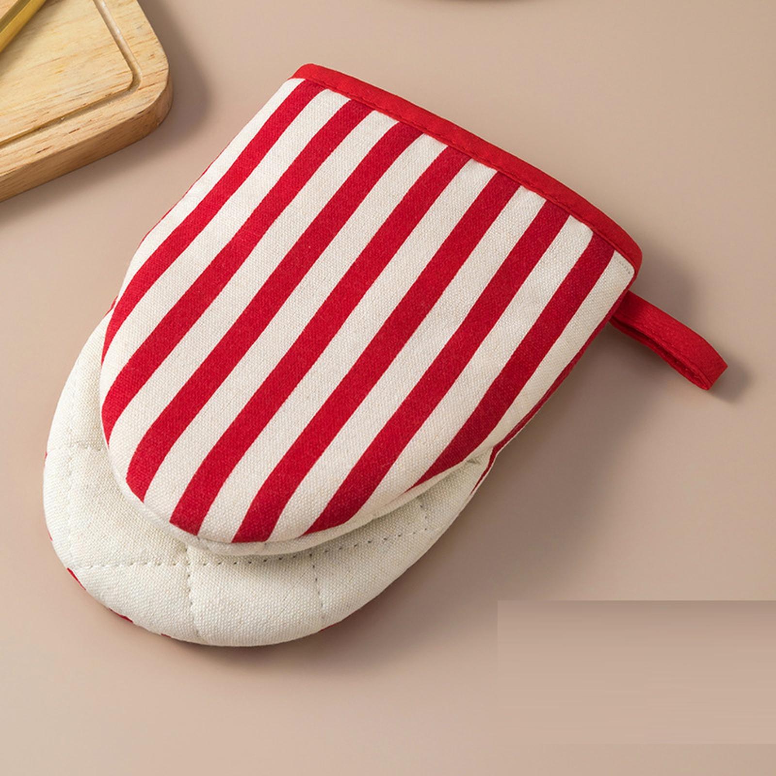 

Heat Resistant Oven Mitts for Kitchen Microwave Steamer Baking ‑Scald Gloves one size