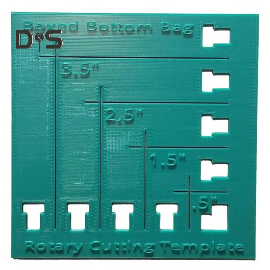 

Шаблон для квилтинга, сумка с коробкой и дном, вращающийся шаблон для резки, пластиковая многоразовая тканевая линейка для квилтинга для шитья M