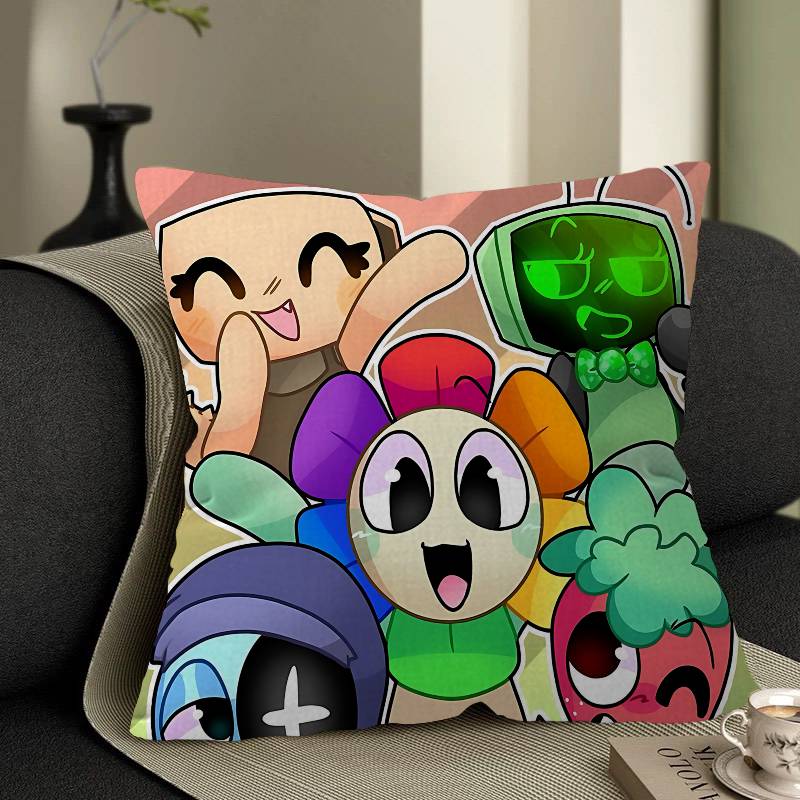 Game D-Dandys World Decorative Room Aesthetics Pillow Case Home Decor Bedroom Sofa Bed Couch Pillow Cover 45x45