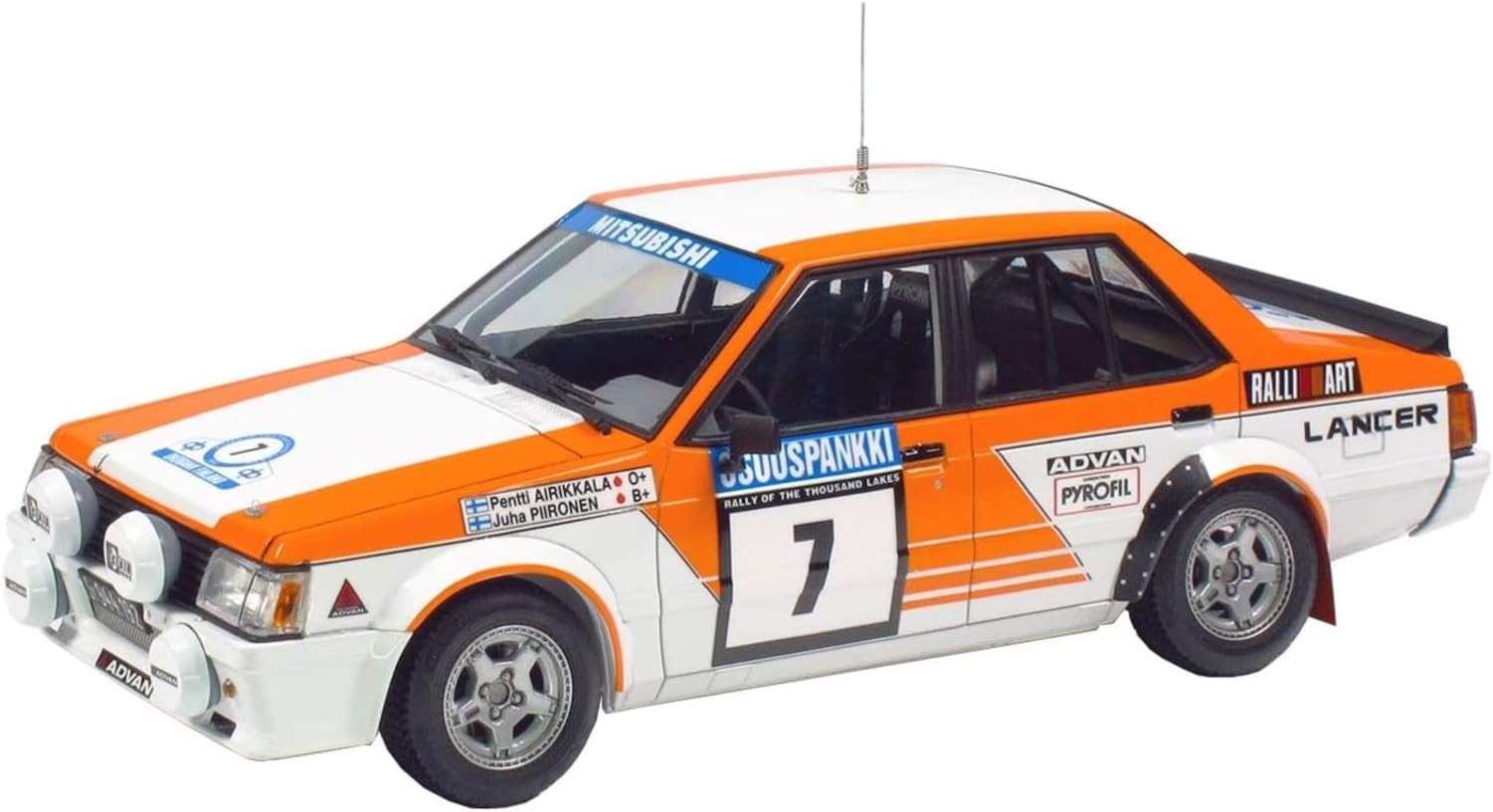 

Platz/NuNu 1/24 Racing Series Mitsubishi Lancer Turbo 1982 1000 Lakes Rally Plastic Model Kit PN24018 (Car)