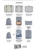 Eight-Piece Waterproof Travel Storage Bag Set for Business Trips - Large Capacity