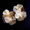 Romance Wedding Hair Accessory 3D Flower Hair Comb Baroque Design Hairpin For Bride Photography Formal Event