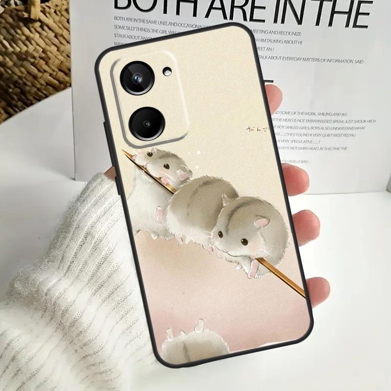 Hamsters For Realme GT6 GT7 15 Pro 10 11 12 13 14 Pro Plus C55 C71 C75 C67 C63 C61 C53 C35 C65 Case