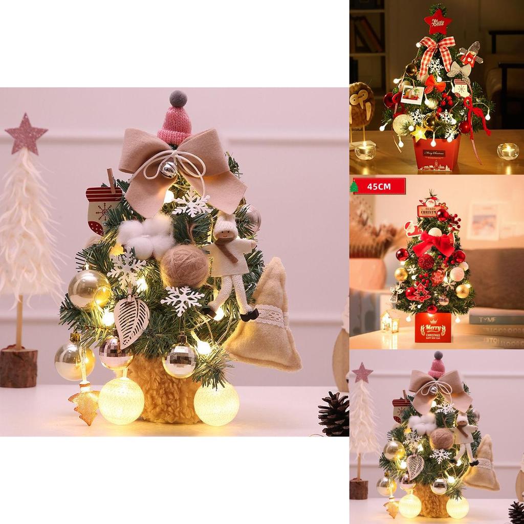 Hochwertige tragbare Mini-Weihnachtsbaumornamente zur Heimdekoration