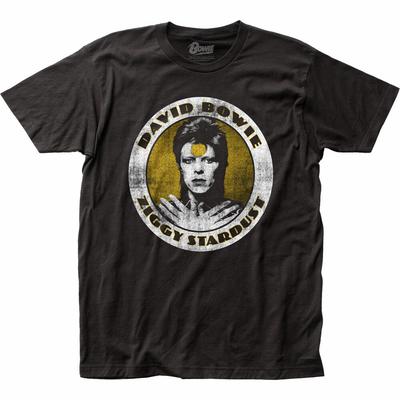 David Bowie Ziggy Stardust T Shirt Mens Licensed Rock N Roll Band Tee New Black