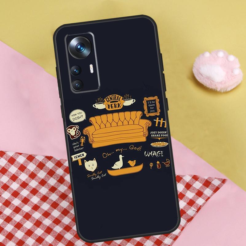 Central Perk Friends TV Show Case For Xiaomi 15T 14T 13T 17 Pro Max 13 14 15 Ultra Cover For POCO F7 F5 F6 X5 X6 X7 Pro