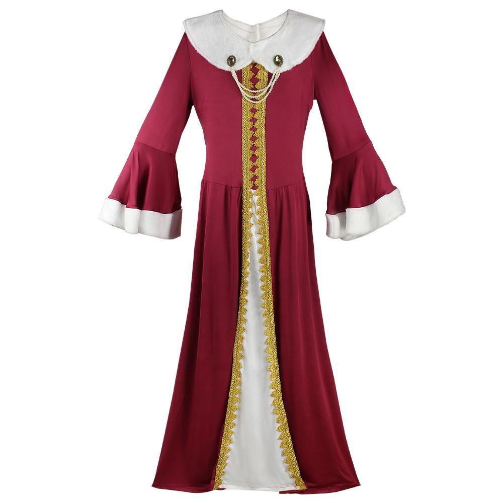European Fantasy King Queen Cosplay Costumes Set With Polyester Fabric For Holiday Role Play