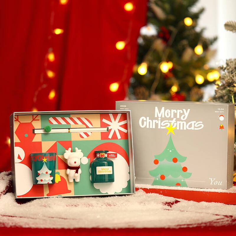 

Рождественский безпламенный аромадиффузор и подарочный набор соевых свечей