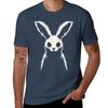 Creepy Cute Bunny Silhouette TShirt Big Size Crew Neck TShirt
