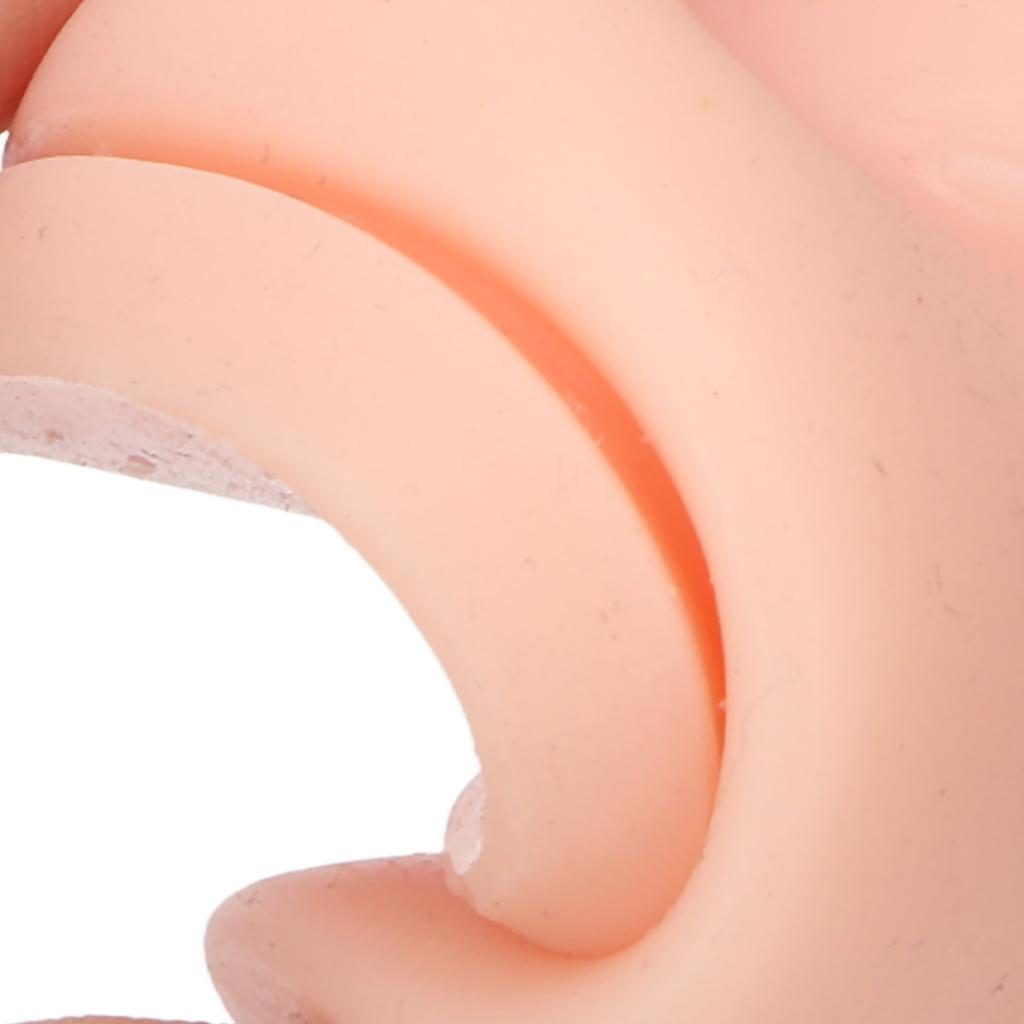 Soft Silicone Single Eye Model Flexible Elastic Simulation Reusable Jewelry Display Body Piercing Model with Acrylic Holder
