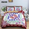 Mandala Flower Duvet Cover Set Bohemian Comforter Cover Exotic Floral Teens Adults Double Queen King Size Polyester Quilt Cover