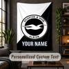 Wall Tapestry Brighton & Hove Albion Football Print Custom Name Text Wall Hanging Home Decor