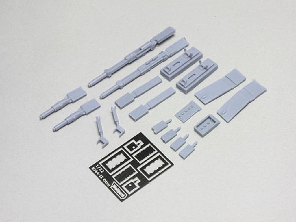 Wolfpack Design 1/32 Maßstab Nakajima Ki-44 Shoki Typ II Otsu 40mm Automatischer Raketenwerfer Kanonensatz (für Hasegawa) Kunststoffmodellteile WOLWPD32007
