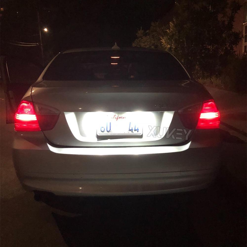 2PC Auto White CANbus Car LED nummer Nummerskilt lys for SKODA Octavia 3 5E A7 Rapid Facelift Fabia MK2 MK3 Yeti Superb B6
