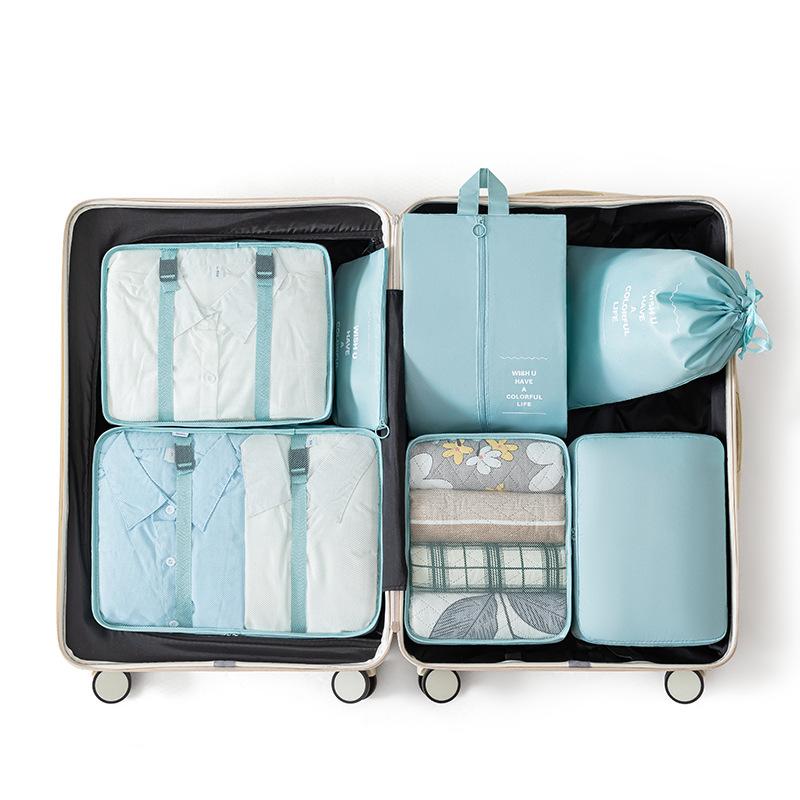 7Pcs Travel Essential Storage Bag Set,Beach Vacation Essentials Accessories,Suitcase Organizer Bags for Luggage