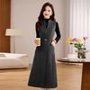 Women's 2025 Early Spring Knitted Vest & Long Dress Set XM235