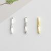 Gold-Plated S925 Sterling Silver Twisted Tube Spacer Beads for DIY Bracelets and Necklaces