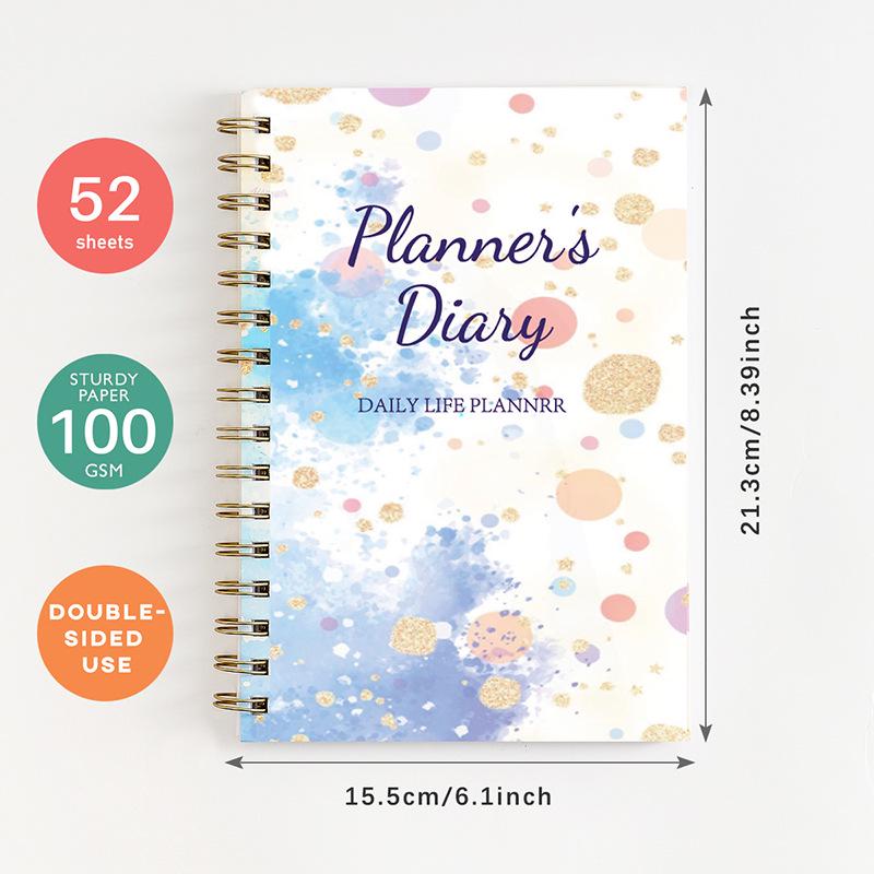 A5 English Financial Planner: Weekly & Daily Family Budget and Expense Tracker. 50 Pages