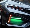 Biqing COB Fog Lamp, High Brightness Emitting Daylight, Green, Length