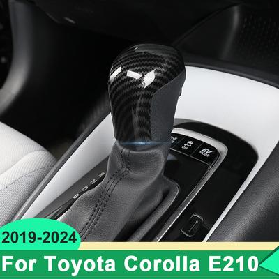 For Toyota Corolla E210 -   2024 Hybrid ABS Car Gear Head Lever Shift Knob Handle Cover Trim Sticker Accessories