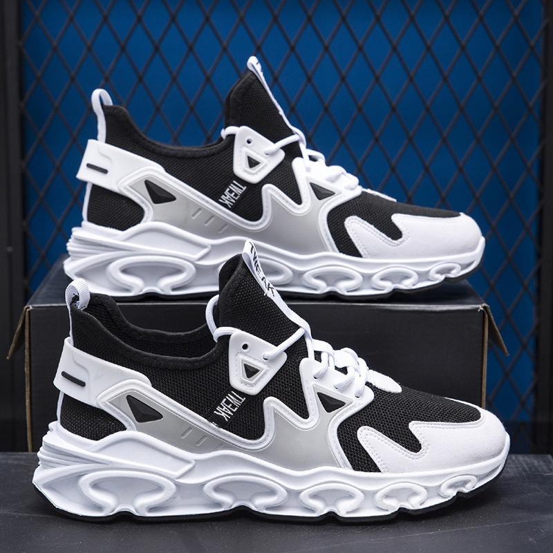 Large Size Men's Blade Shoes Trendy Men's Shoes New Four-season Shock-absorbing Running Shoes Soft-soled Shoes