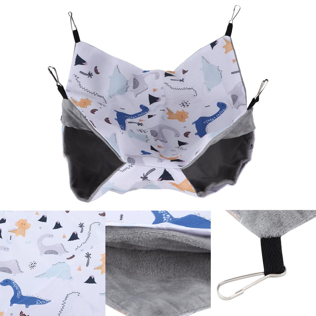 Pet Hamster Hanging Hammock Bunkbed Small Pet Bed Toy Suitable for Hamsters Mice White Rats and Other Small PetsL