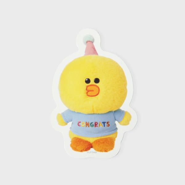 

Открытка с сообщением Салли Line Friends