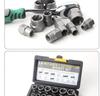 14-Piece Nut Extractor Set: Reverse Thread Socket for Removing Stripped, Anti-Theft, and Damaged Nuts and Screws