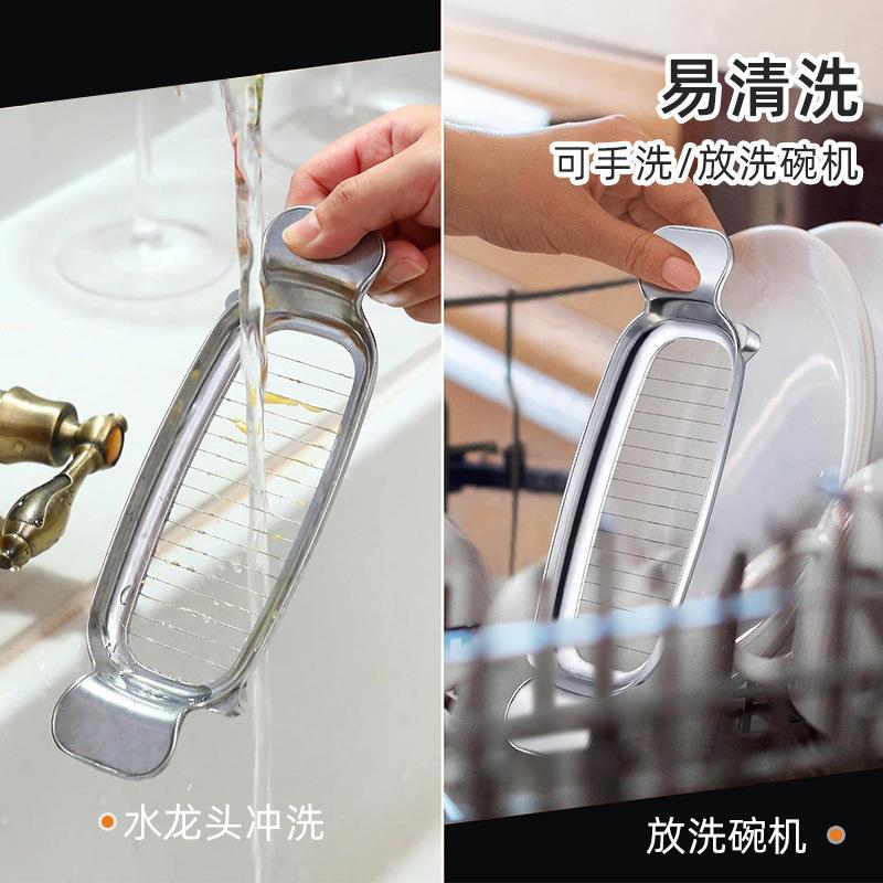 Stainless Steel Wire Cheese Slicer, Multipurpose Handheld Butter Cutter for Block Cheese, Butter,Soft Fruits,and Dishwasher Safe