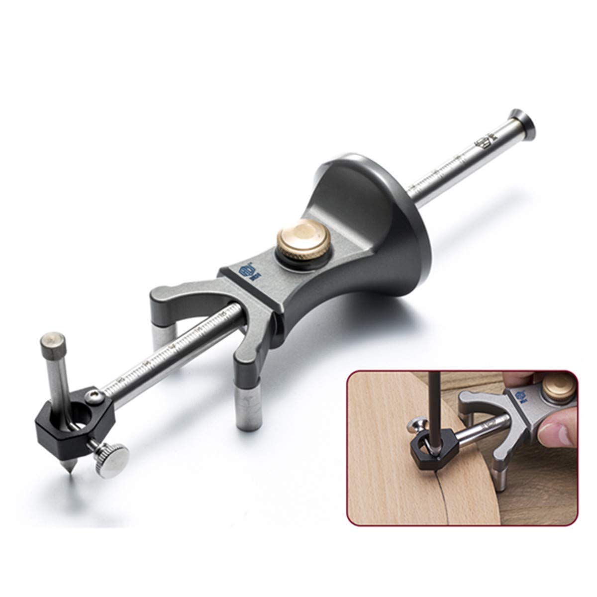 

CarAngels New Woodworking Marking Gauge: Arc, Straight, Curve, and Veranda Line Drawing Tool for Carpenters - Measurement and Marking