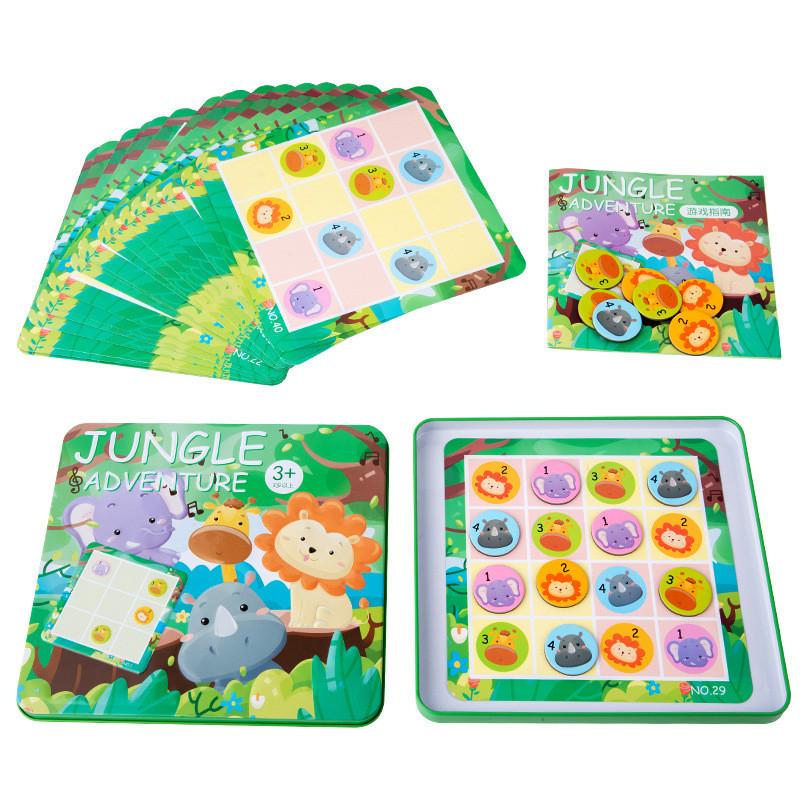 Childrens Wooden Magnetic Sudoku Puzzle Toy For Logic And Brain Training