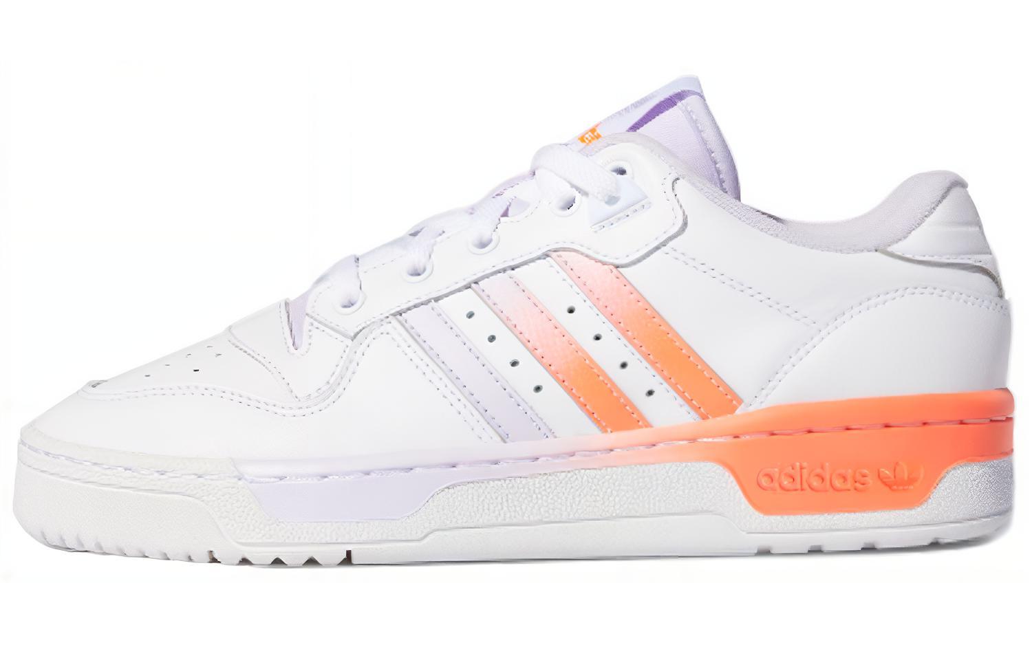 Adidas Rivalry Low  White Orange Purple  Women s EH2188 36