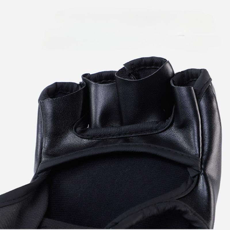 1Pair Professional Boxing Gloves Kick MMA Training Half-finger Gloves Karate Muay Thai Guantes De Boxeo Free Fight Glove