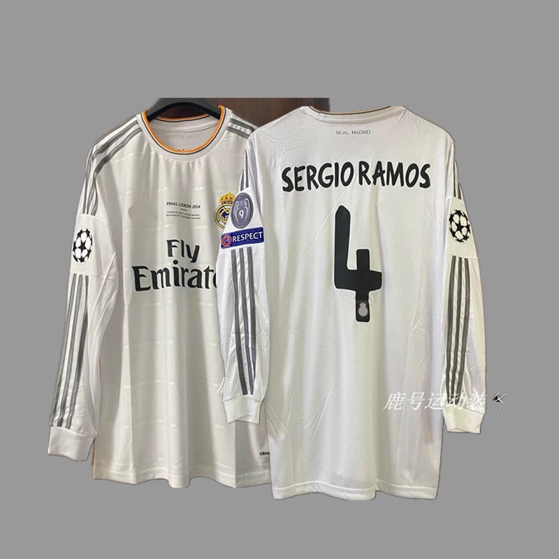 Vintage Futbol Forması Uzun Kollu Klasik Milli Takım Gömleği Beckham Zidane C Ronaldo Retro Futbol Üstü
