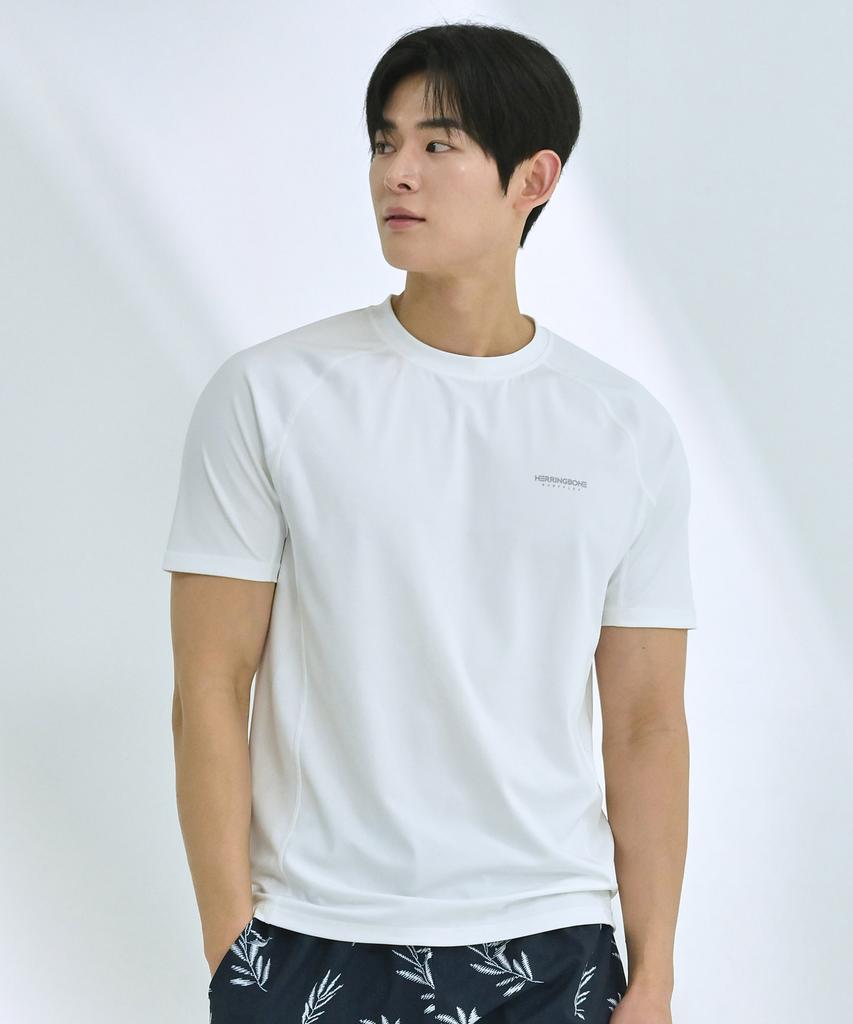 Helingbon Men'S Quick-Dry Short-Sleeve T-Shirt Rash Guard (2 Colors) / Rj405M