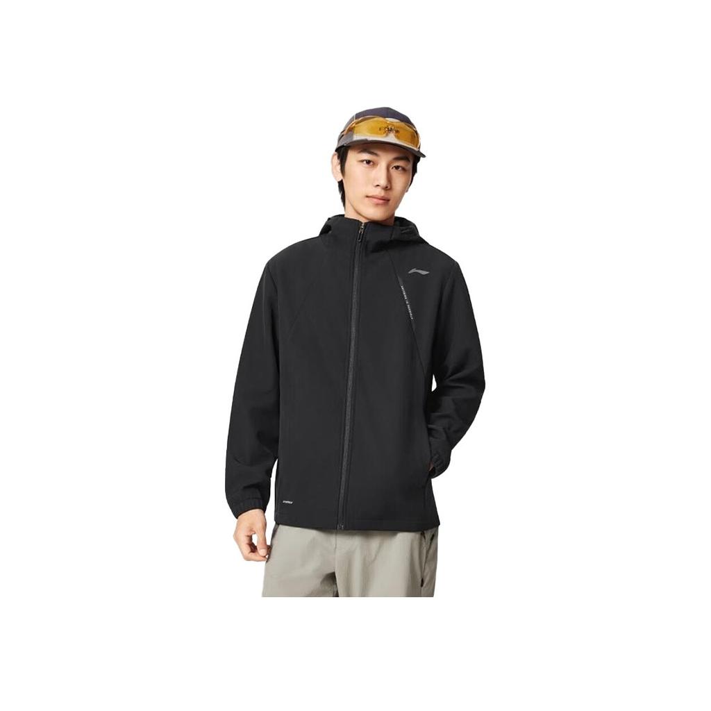 Li Ning Windproof Waterproof Fleece Lined Warm Hooded Casual Sports Jacket Unisex Jacket AFDT33-1