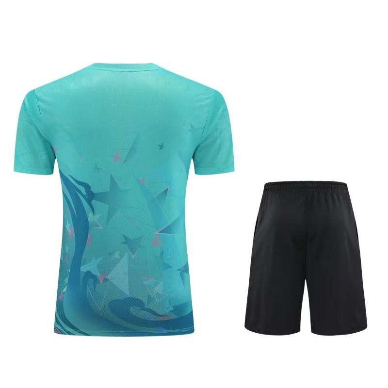 Badminton Shirts Kids Adults Quick Dry Breathable Short Sleeve Sports T-Shirt Table Tennis Training