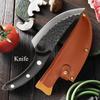 Hammer Bone Knife Sharp Black Color Wood Pig Beef Mutton Slaughtering Knife Carbon Steel Meat and Vegetable Cutting Knife