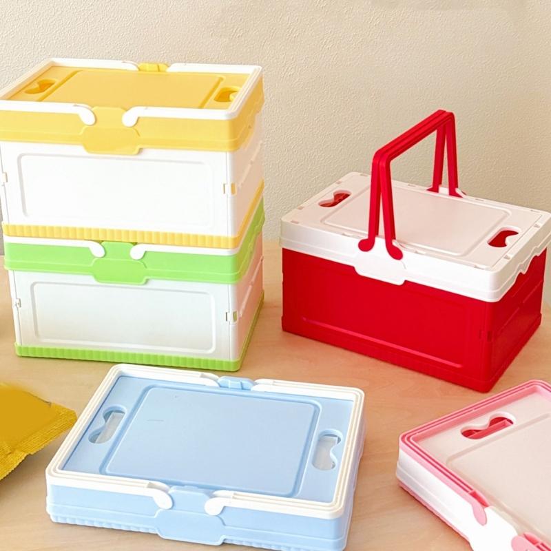 Waterproof Folding Container with Lid for Camping Home Use Outdoor Gear Storage Organiser for Small Spaces