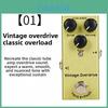 Elektrisches Gitarreneffektpedal mit Metallgehäuse für Overdrive, Chorus, Delay und Reverb