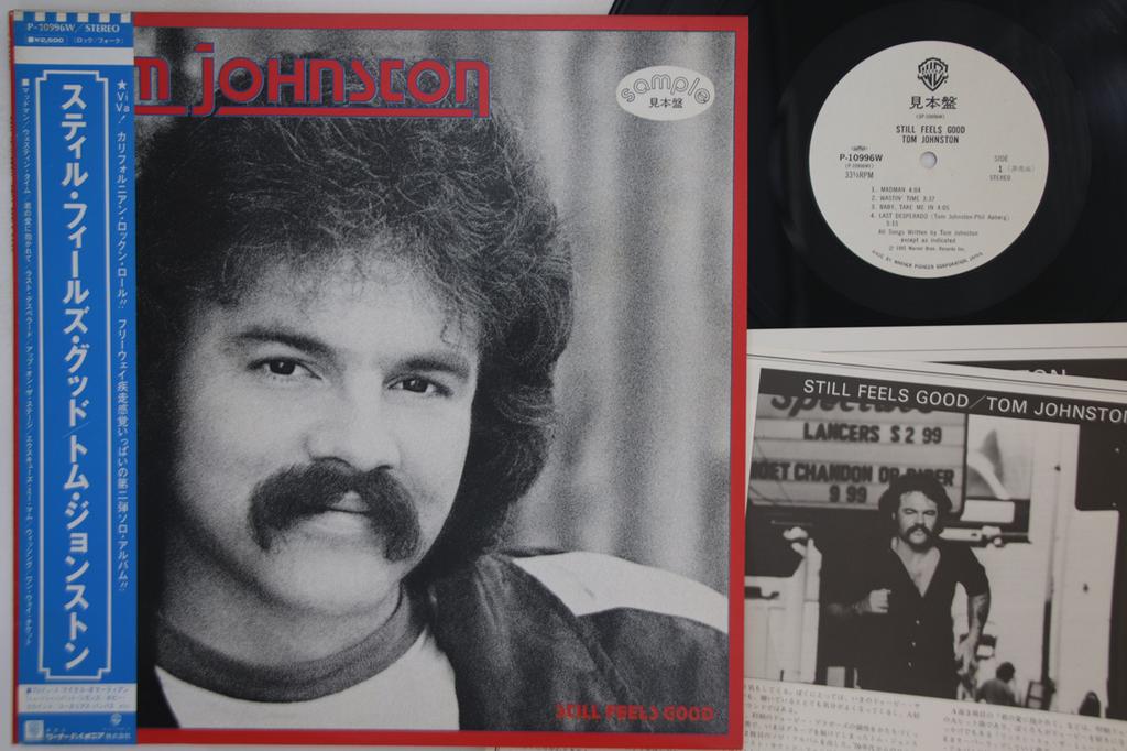 LP Record TOM JOHNSTON Still Feels Good P10996WPROMO WARNER 1981 Japan Obi Rock Used