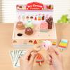 Wooden Counter Playset Pretend Toys Play House Popsicle Dessert Model Toys  Party Favor Gift