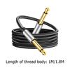 Guitar Instrument Cable Gold-plated Audio Stereo Cable Nylon Braid TRS Connector Low Noise Resistance for Multimedia Speakers