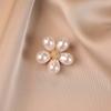 Broche polyvalente nœud perle souriant pour manteau costume fille corsage décolleté en V épingle femme