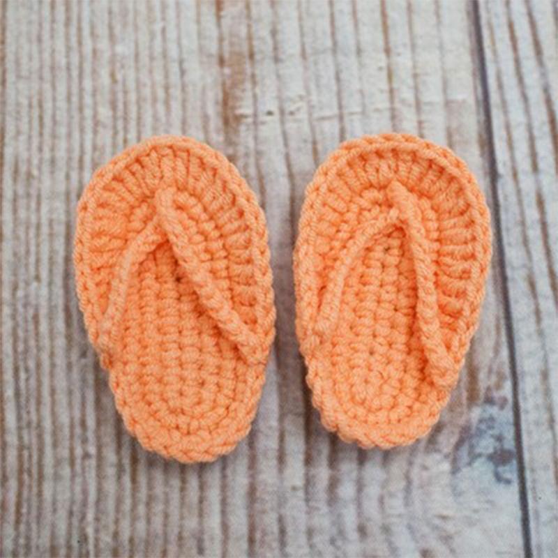 Lovely BabeBorn Accesorios Picture Outfits Crochet Flip-flops Multicolors Boy / Girl Costume Flip-flops Set 0-2 Month