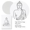 Meditating Buddha Lotus Hamsa Yoga Line Canvas Painting Poster Zen Line Wall Art Prints Boho Pictures for Living Room Home Decor