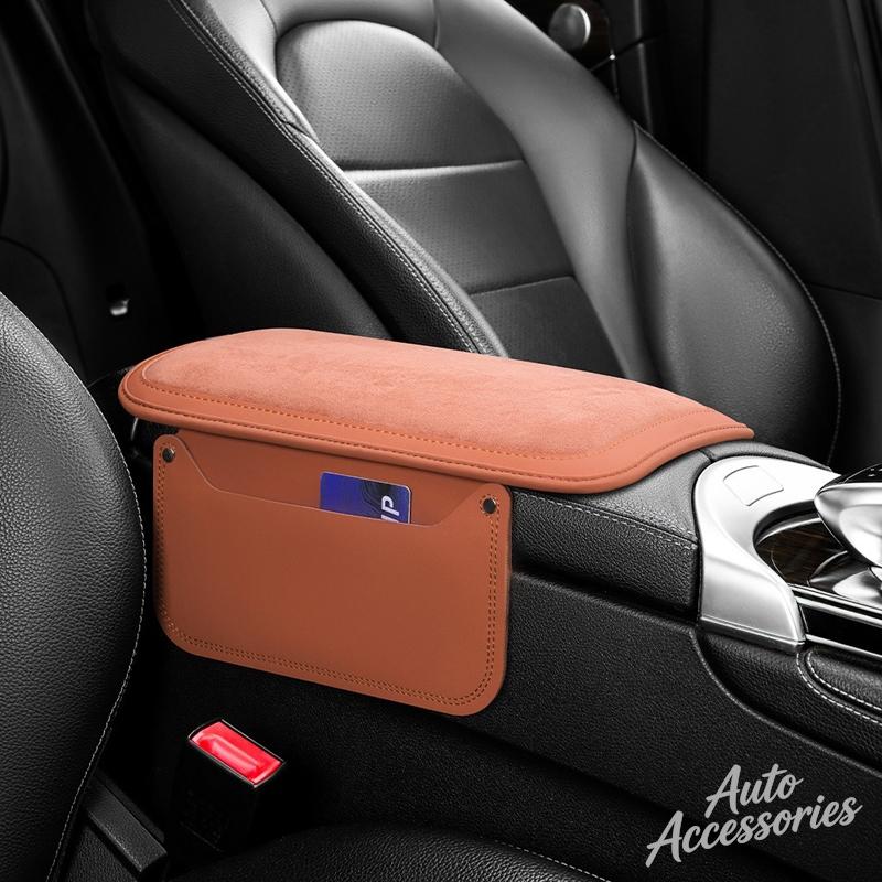 uylez5 Car Central Armrest Cushion Multifunction Storage Anti-slip Protective Pad For BMW X1 X2 X3 X4 X5 X6 F30 F34 E90 G20 F20 F21 E60